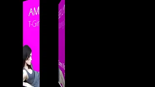 T-Girl Amber Lynn Goes Topless&excl;