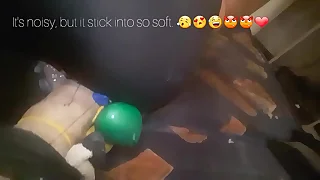 Me fodendo usando meu vibrador caseiro e minha "sex machine" tamb&eacute;m feita em casa&period;